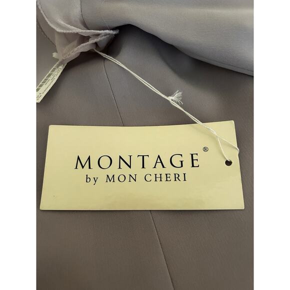 Montage by Mon Cheri Mother of Bride Lavender Dress & Jacket Pleated Front 12 - Picture 15 of 16